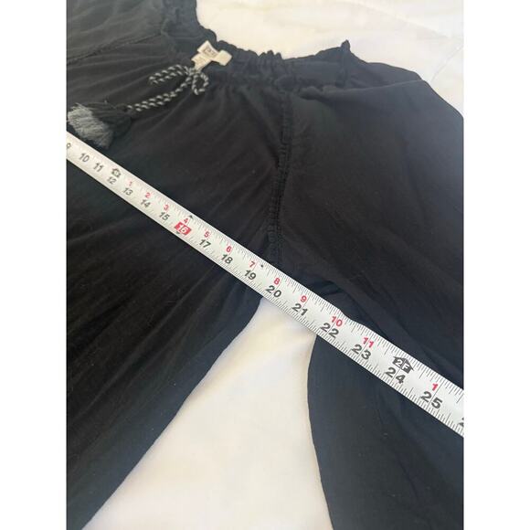 Vintage America Blues Black Boho Embroidered Top Size XXL - Picture 9 of 9